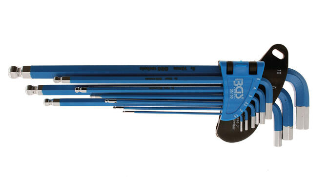 BGS technic Klíče imbus 9ks extra dlouhé, s kuličkou a magnetem - BGS 35100 (obrázek 6)