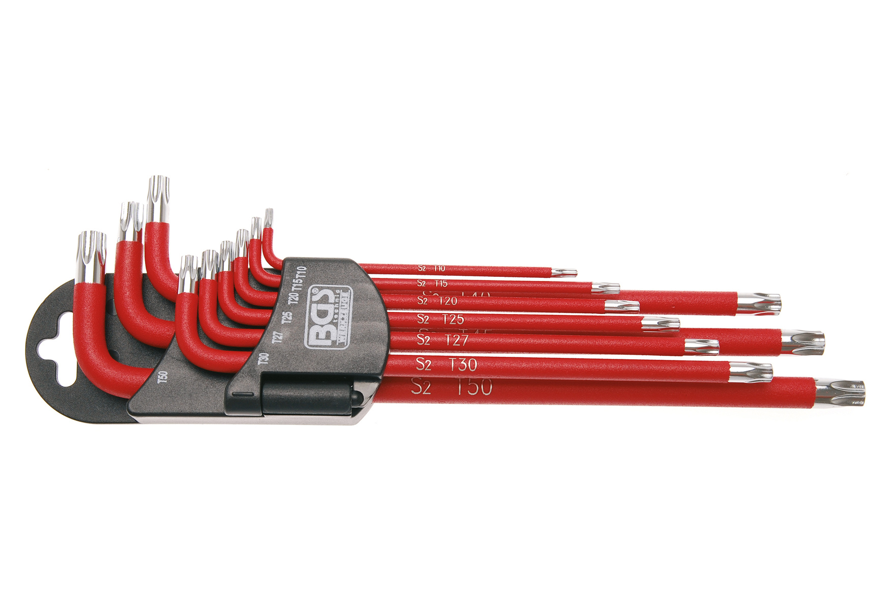 BGS technic Sada klíčů TORX, velikosti T10 - T50, 9 kusů - BGS 35105
