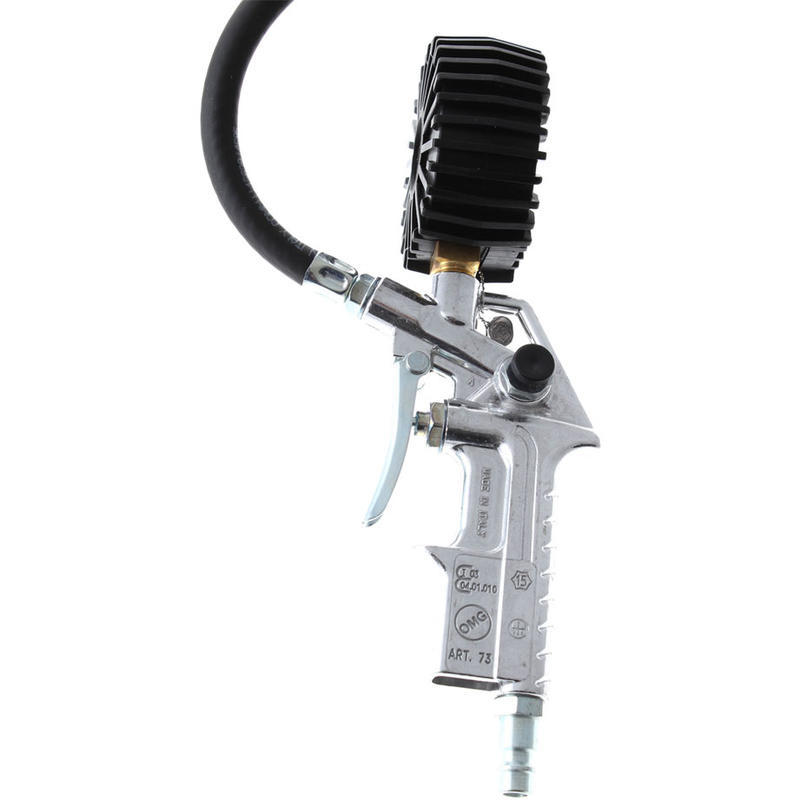 Ferdus Pneuhustič s certifikátem 0-10 bar, manometr 63 mm, hadice 30 cm, cejchovaný - OMG73 (obrázek 11)