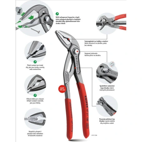 SIKO kleště Cobra 8701180 - 180 mm