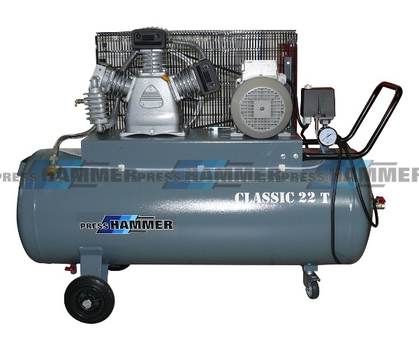 Pístový kompresor 150l 3kw- PRESS-HAMMER Classic 22T/150