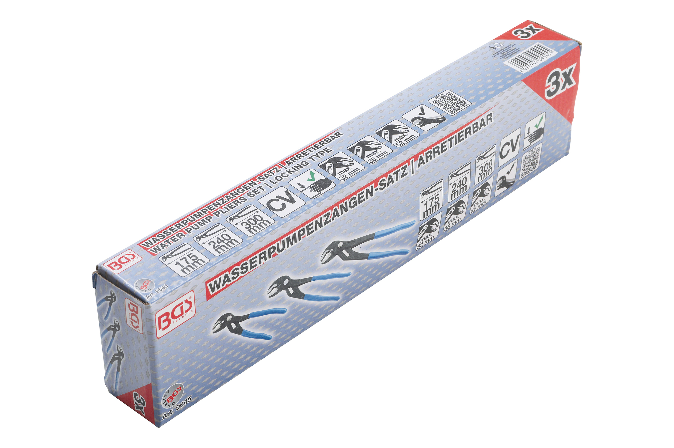 Kleště sika - 3ks BGS 457