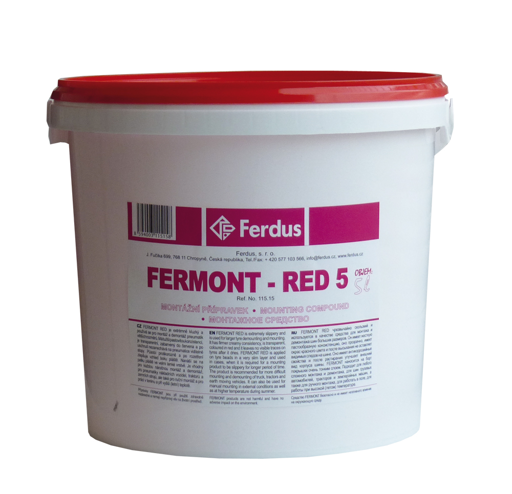 Montážní přípravek FERMONT RED 5, 5000 ml - Ferdus 115.15 Objem: 5 L