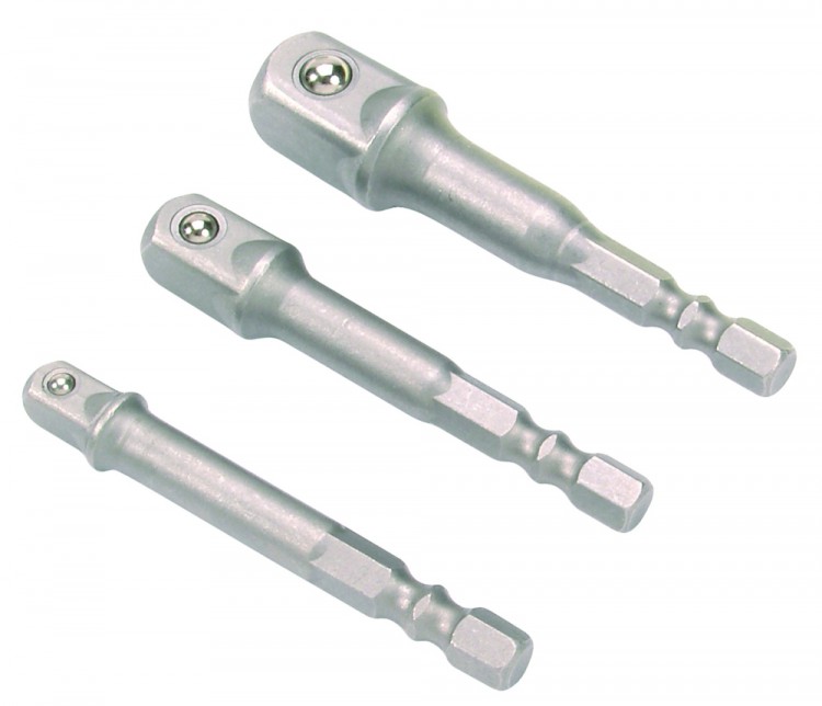 BGS technic Adaptéry pro elektrické nářadí 1/4", 3/8", 1/2", 3ks - BGS 8204 - Obrázek 3