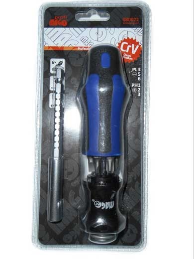 Univerzální šroubovák multifunkční 8v1, 1 nástavec, 7 bitů - MAGG