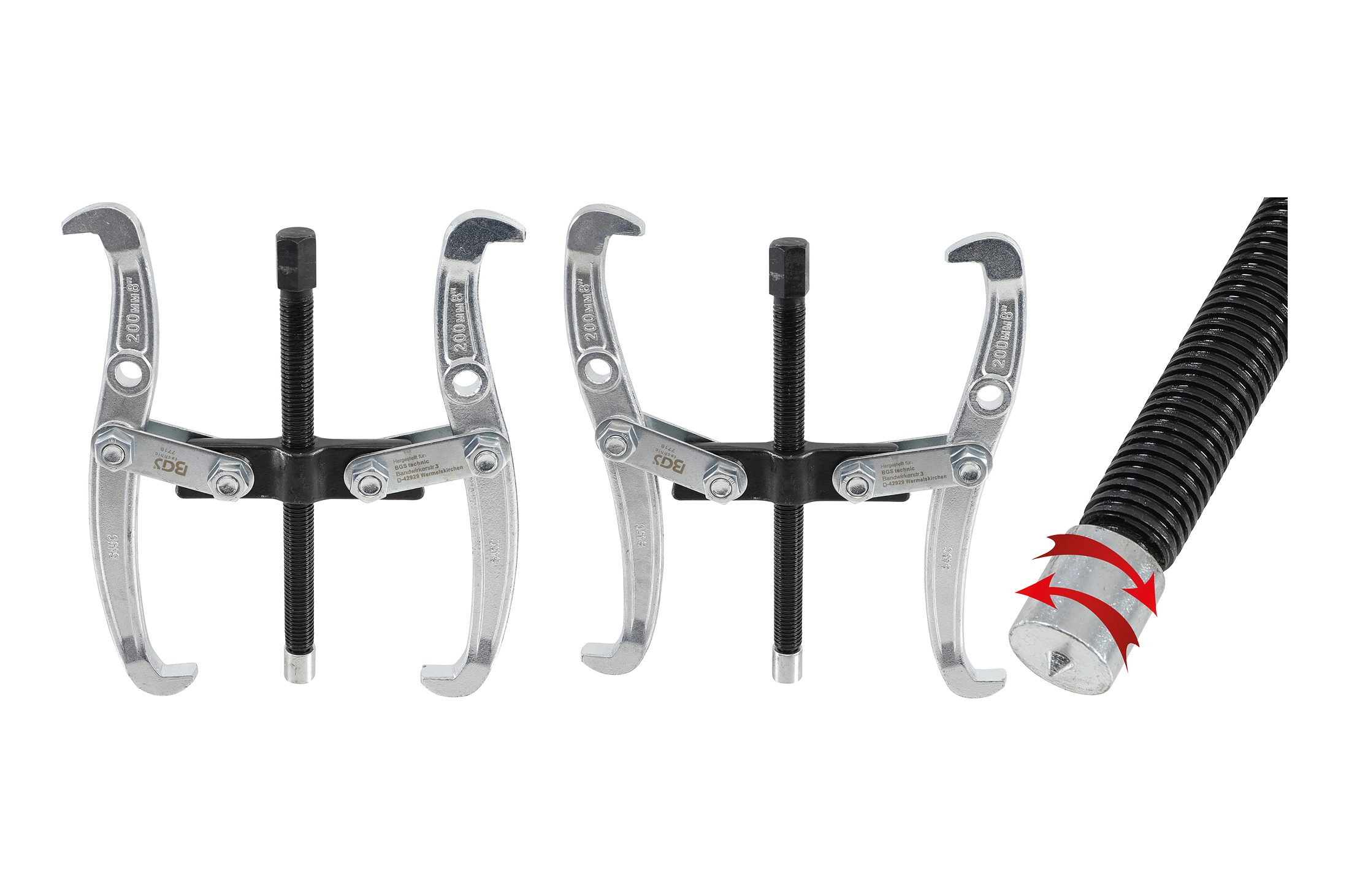 BGS technic Stahovák ložisek 2 ramenný 200 mm BGS 7718