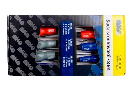 Sada 8 ks šroubováků (3xPL,3xPH,2xPZ) - MAGG SR8008