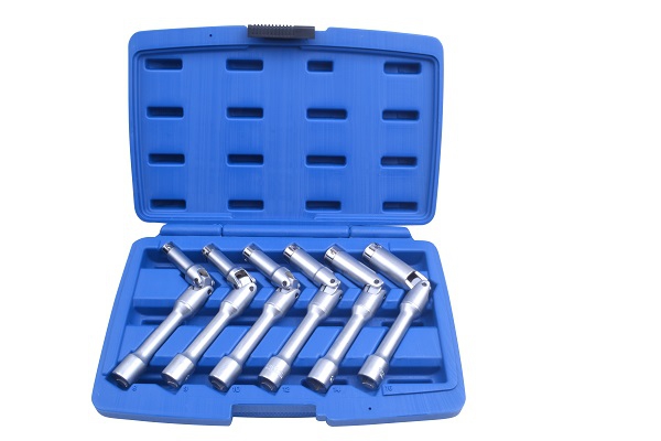 Nástrčné kloubové klíče na svíčky, 8-16 mm, sada 6 ks - QUATROS QS20377