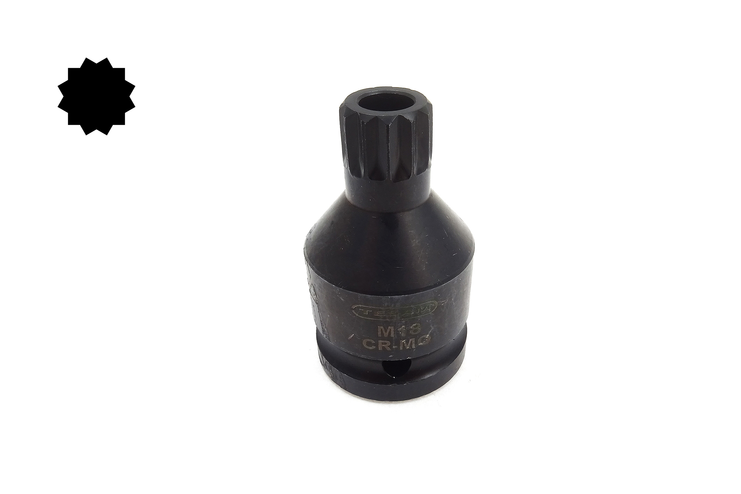 Zástrčná hlavice XZN M18 s otvorem, na náboje zadních kol VW/Audi, čtyřhran 3/4”