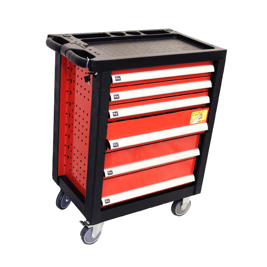 Dílenský pojizdný montážní vozík 6 zásuvek