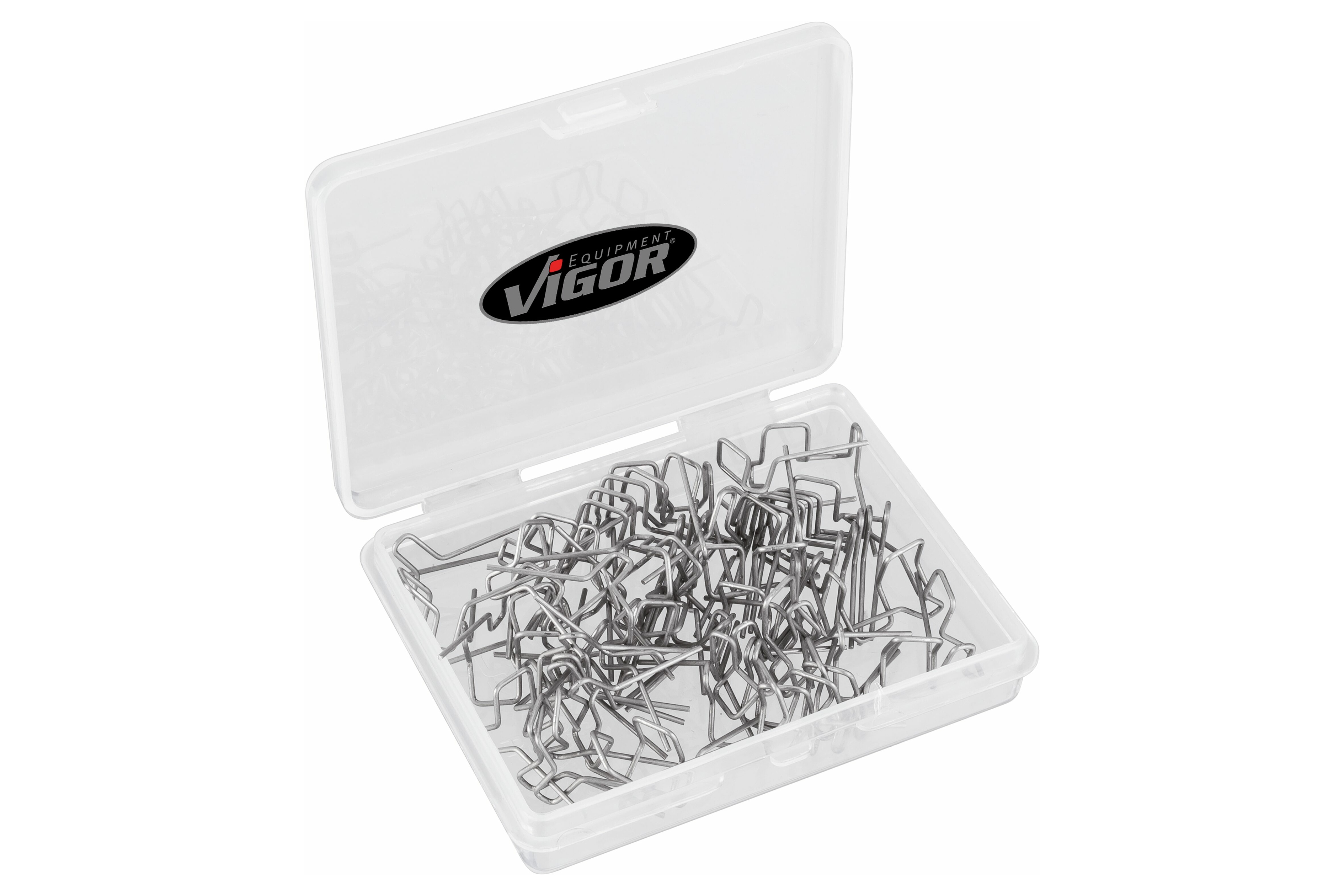 Sponky na sváření plastů, tvar F, průměr 0,8 mm, sada 100 ks - VIGOR V3674