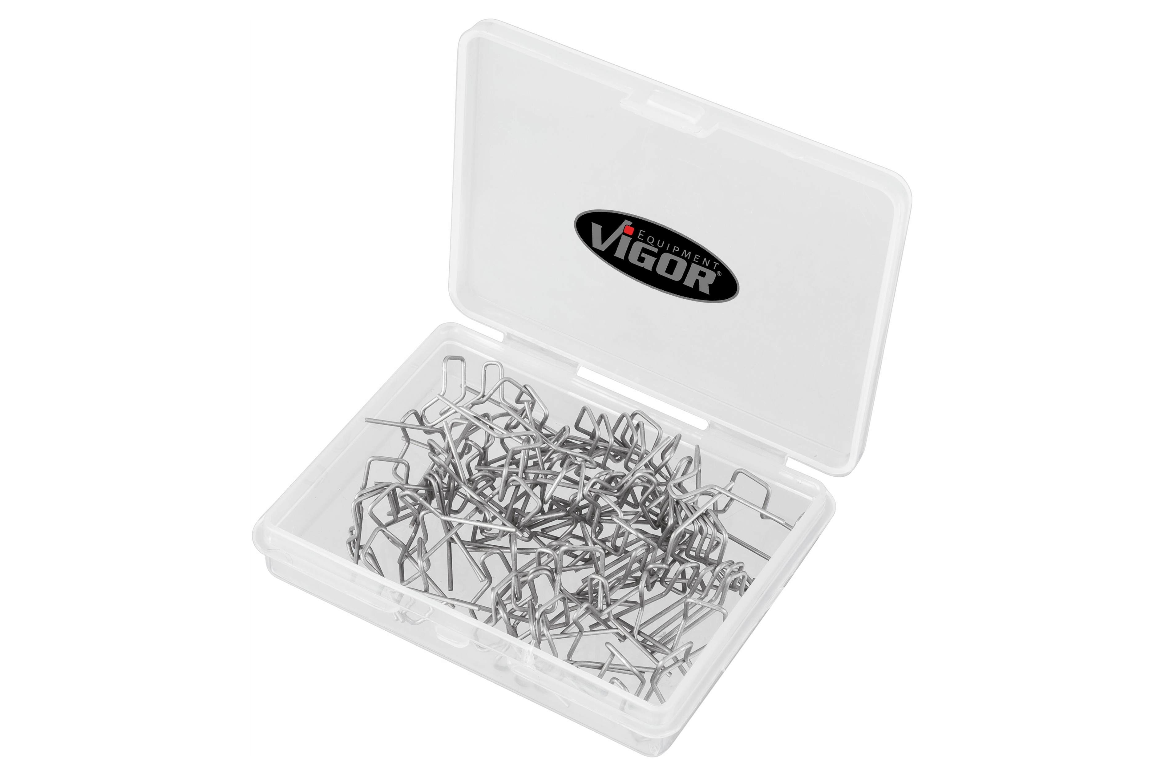 Sponky na sváření plastů, tvar F, průměr 0,8 mm, sada 100 ks - VIGOR V3674