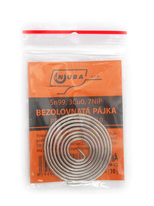 NUBA Cín pájecí s kalafunou 10g