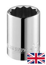 Hlavice palcové 1/2" 12hranné (různé velikosti) Tona Expert Velikost: 9/16 "