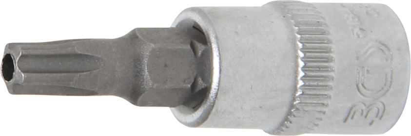 BGS technic Hlavice zástrčná 1/4" Torx TS10, pěticípá s otvorem - BGS 5184-TS10 Profil: Torx, Velikost: TS27