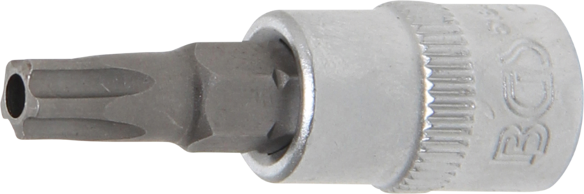 BGS technic Hlavice zástrčná 1/4" Torx TS10, pěticípá s otvorem - BGS 5184-TS10 Profil: Torx, Velikost: TS30
