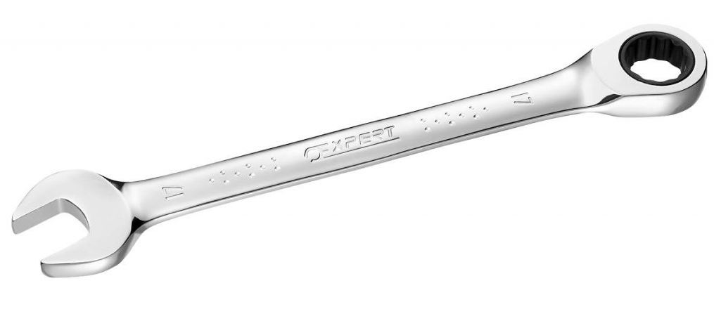 Ráčnový očkoplochý klíč bez přepínací páčky 13mm - Tona Expert E110968 Velikost: 17 mm