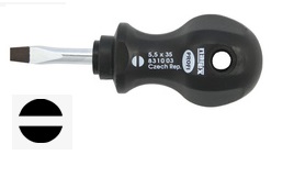 Šroubovák plochý krátký (různé velikosti) - Narex Bystřice Profil: Plochý, Velikost: 4x35 mm