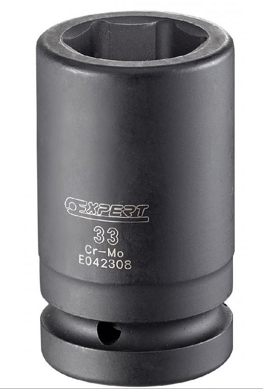 6hranné 1" prodloužené průmyslové hlavice 27 mm - Tona Expert
