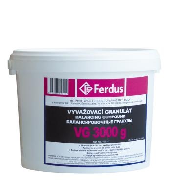 Vyvažovací granulát (prášek) VG 5000 g - Ferdus 150.12 Hmotnost: 3000 g