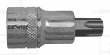 Zástrčné hlavice 1/2” TORX s otvorem (různé velikosti) - 4CZech Velikost: TT45