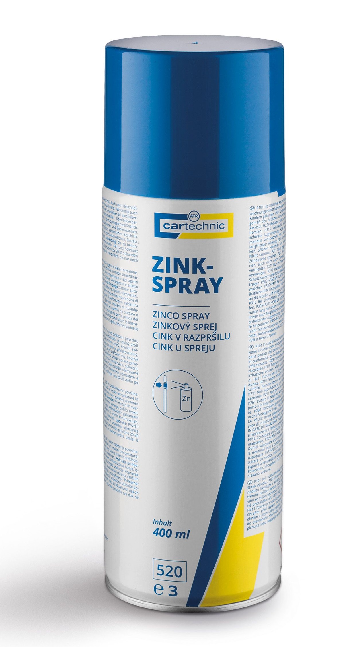 Zinkový sprej CARTECHNIC 400ml