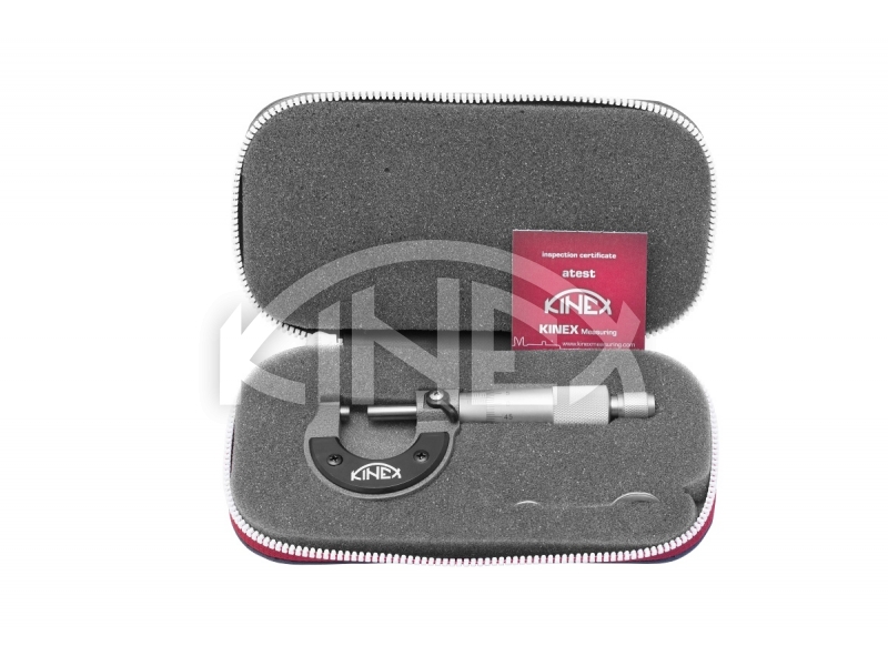 Mikrometr třmenový KINEX 0-25 mm/0,01mm