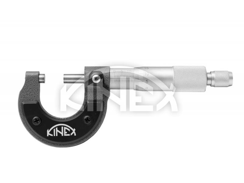 Mikrometer strmeňový KINEX 0-25 mm/0,01mm