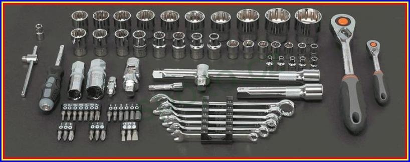 Gola sada 1/2", 1/4", 71kusů - NEO tools 08-635