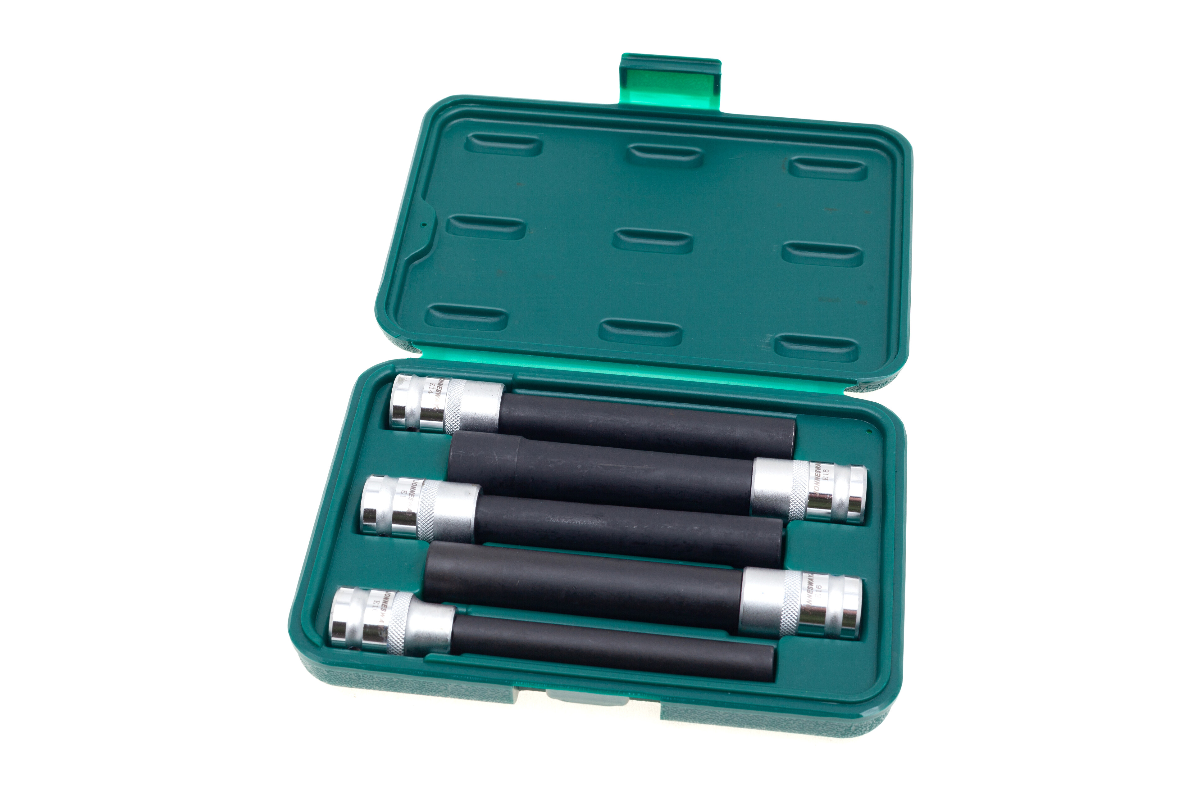 Hlavice 1/2” prodloužené E-TORX E10-E18, na hlavy válců, sada 5 ks - JONNESWAY AI050112