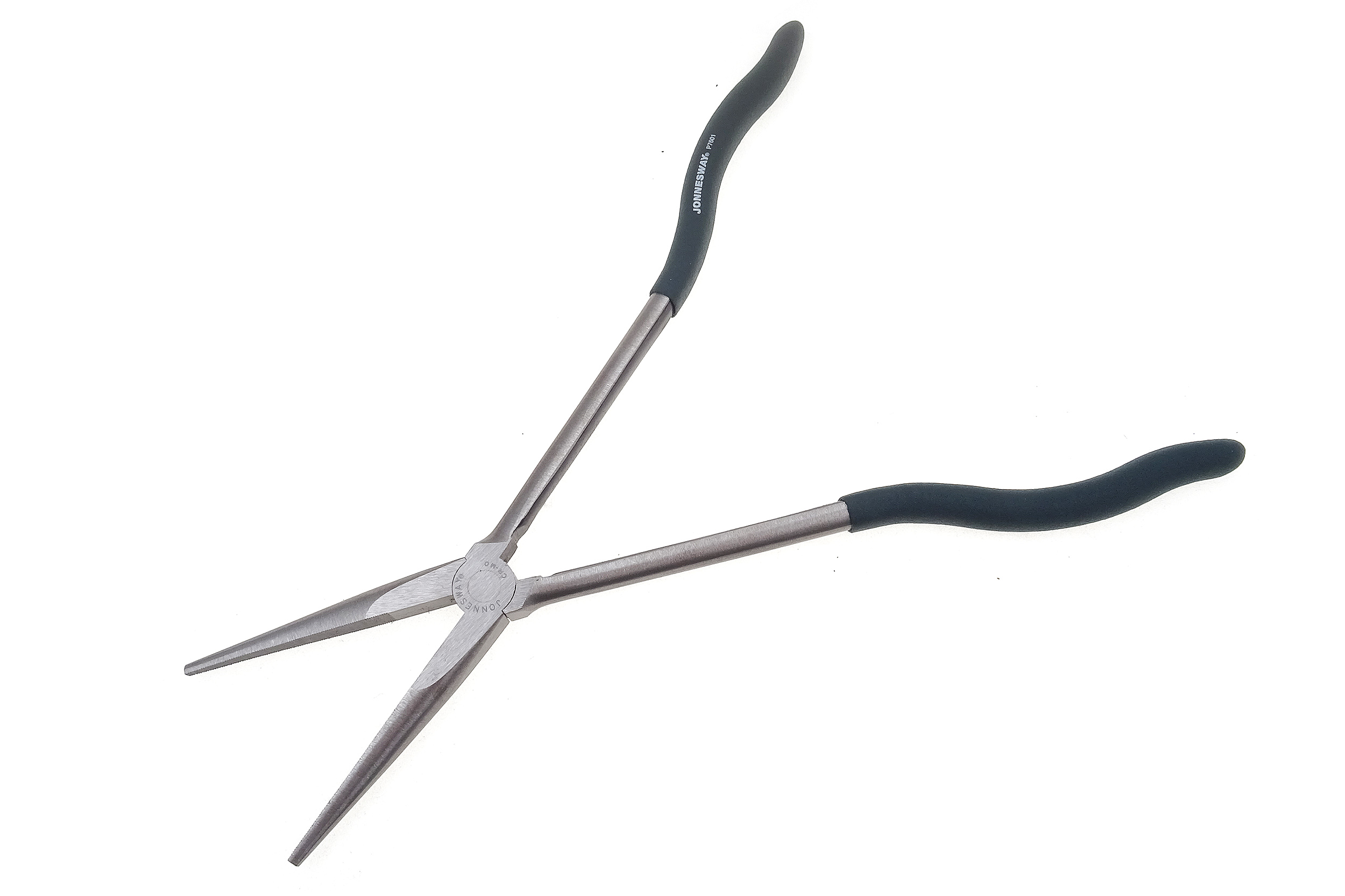 Kleště extra dlouhé 275 mm, rovné, špičaté čelisti – JONNESWAY P7601