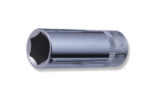 Nástrčné hlavice prodloužené 3/8",6-hranné, různé velikosti - JONNESWAY Profil: 6-hran, Velikost čtyřhranu: 3/8", Velikost: 6