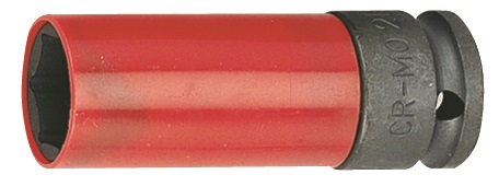 Nástrčné hlavice 1/2", s krytkou na ALU, pro rázové utahováky, 15-27mm - JONNESWAY Velikost: 21