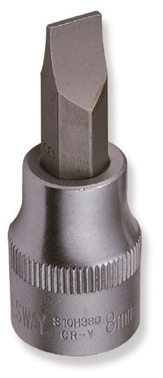 Zástrčné hlavice šroubovací, ploché, 1/4", velikosti 3-7mm, délka 37 mm - JONNESWAY Velikost: 6