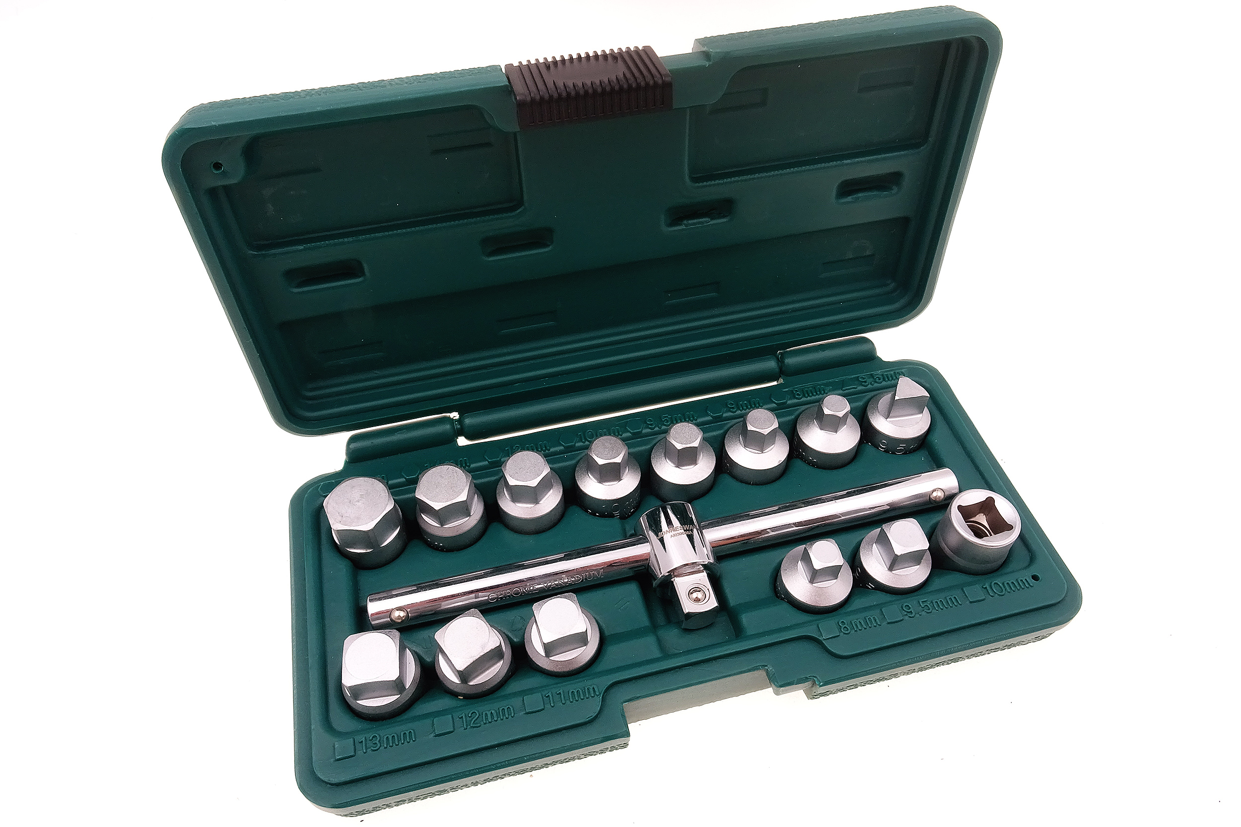 Sada zástrčných klíčů na výpustné šrouby oleje, 3/8", 15 kusů - JONNESWAY AI030036A