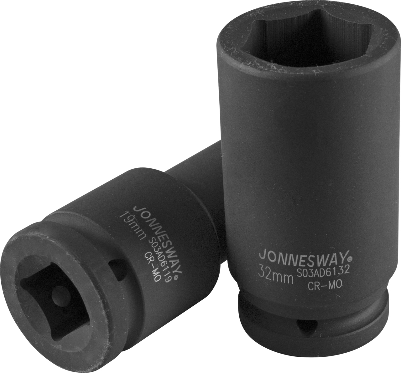 Nástrčné hlavice úderové, prodloužené, 3/4", 6-hranné, velikosti 17-50 mm - JONNESWAY Velikost: 34