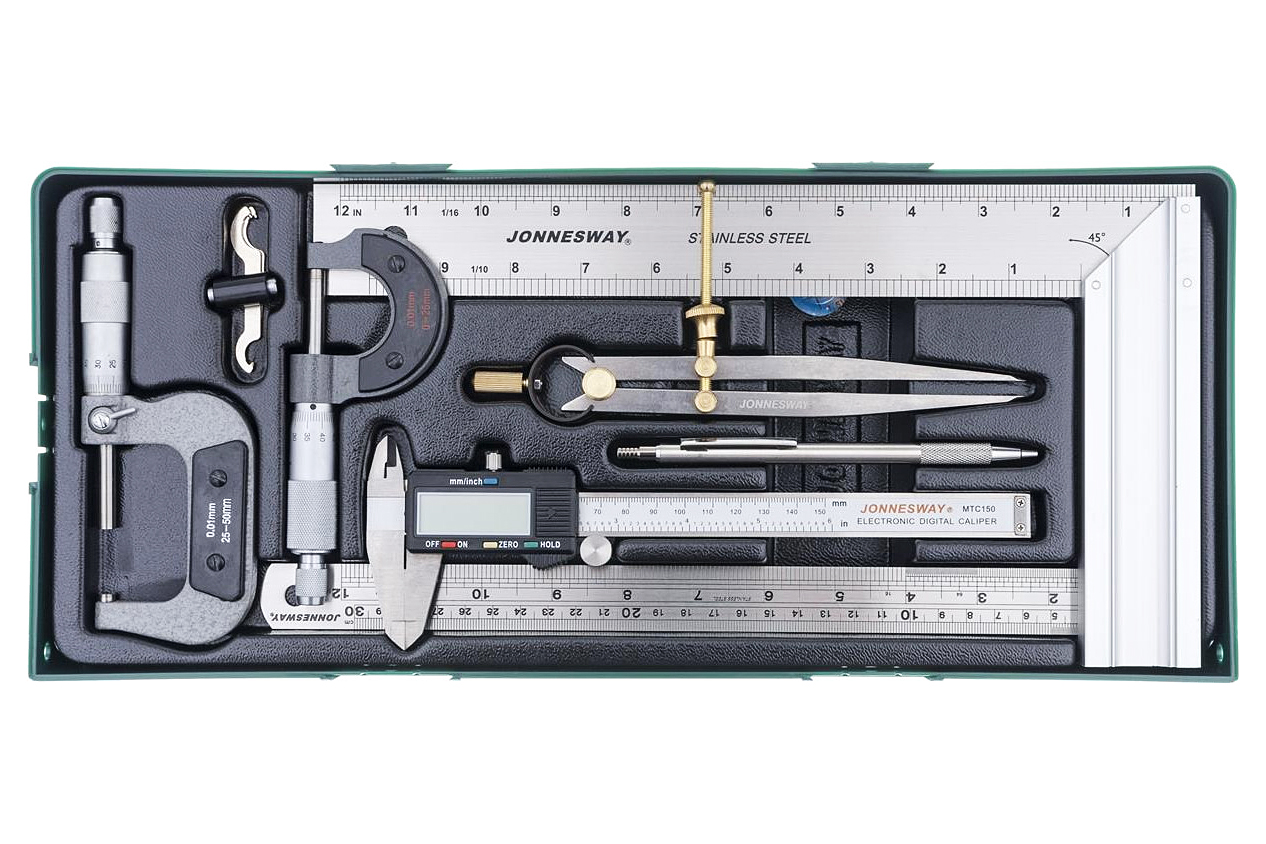 Sada měřidel, 7 kusů v kazetě - JONNESWAY MTC101SP