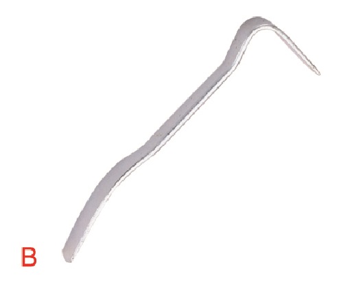 Karosářské páčidlo oboustranné, zahnuté 45 stupňů, délka 380 mm - JONNESWAY AB030068A Varianta: zahnuté 90 stupňů. délka 380 mm