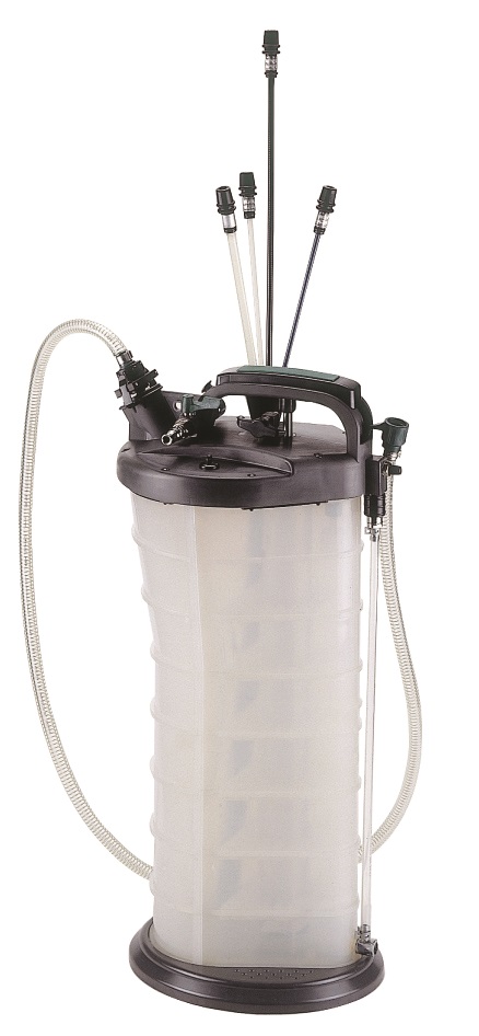 Odsávačka oleje pneumatická / ruční, 9,5 litru - JONNESWAY AE300178