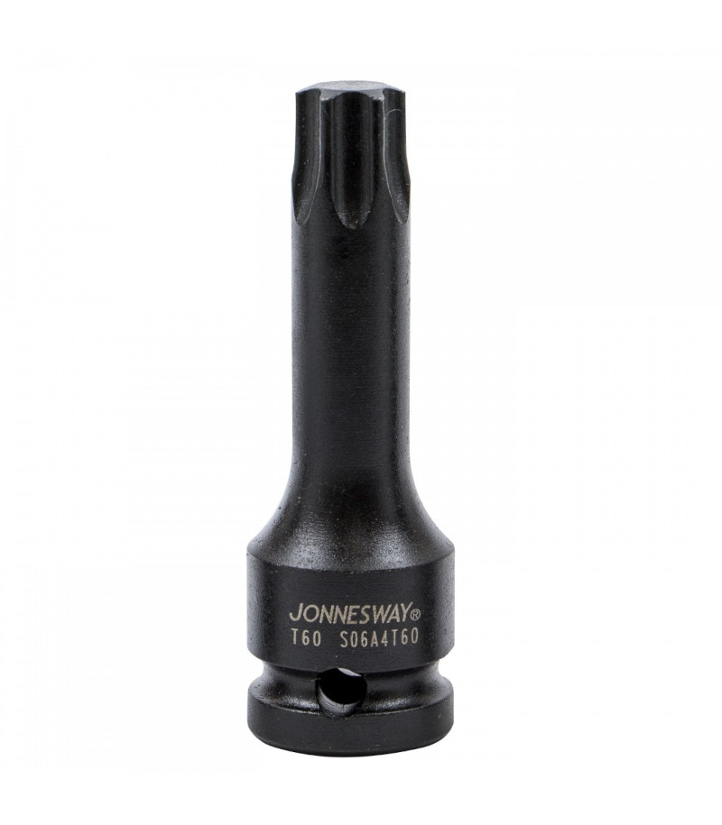 Zástrčné hlavice TORX 1/2", úderové, prodloužené 78 mm, různé velikosti - JONNESWAY Profil: Torx, Velikost čtyřhranu: 1/2", Velikost: T70