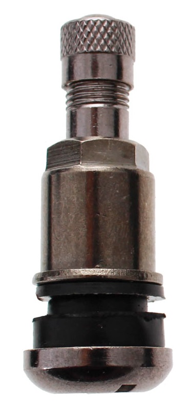 Ferdus Bezdušový ventil TR525 MS, otvor v disku 11,5 mm, délka ventilu 42 mm - 1 kus Varianta: černý nikl. otvor v disku 11.5 mm. délka ventilu 42 mm…