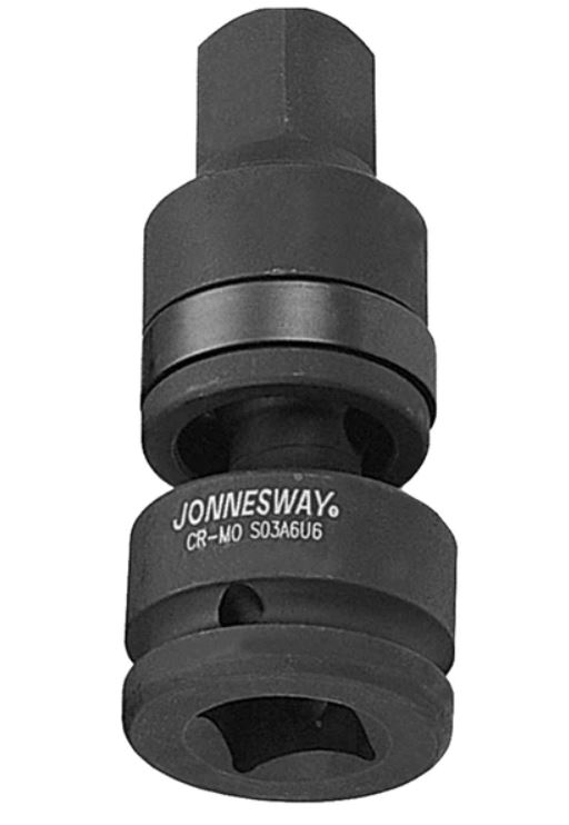 Kloub kulový, 1/4", úderový, pro rázové utahováky - JONNESWAY S03A2U2 Velikost čtyřhranu: 3/4"