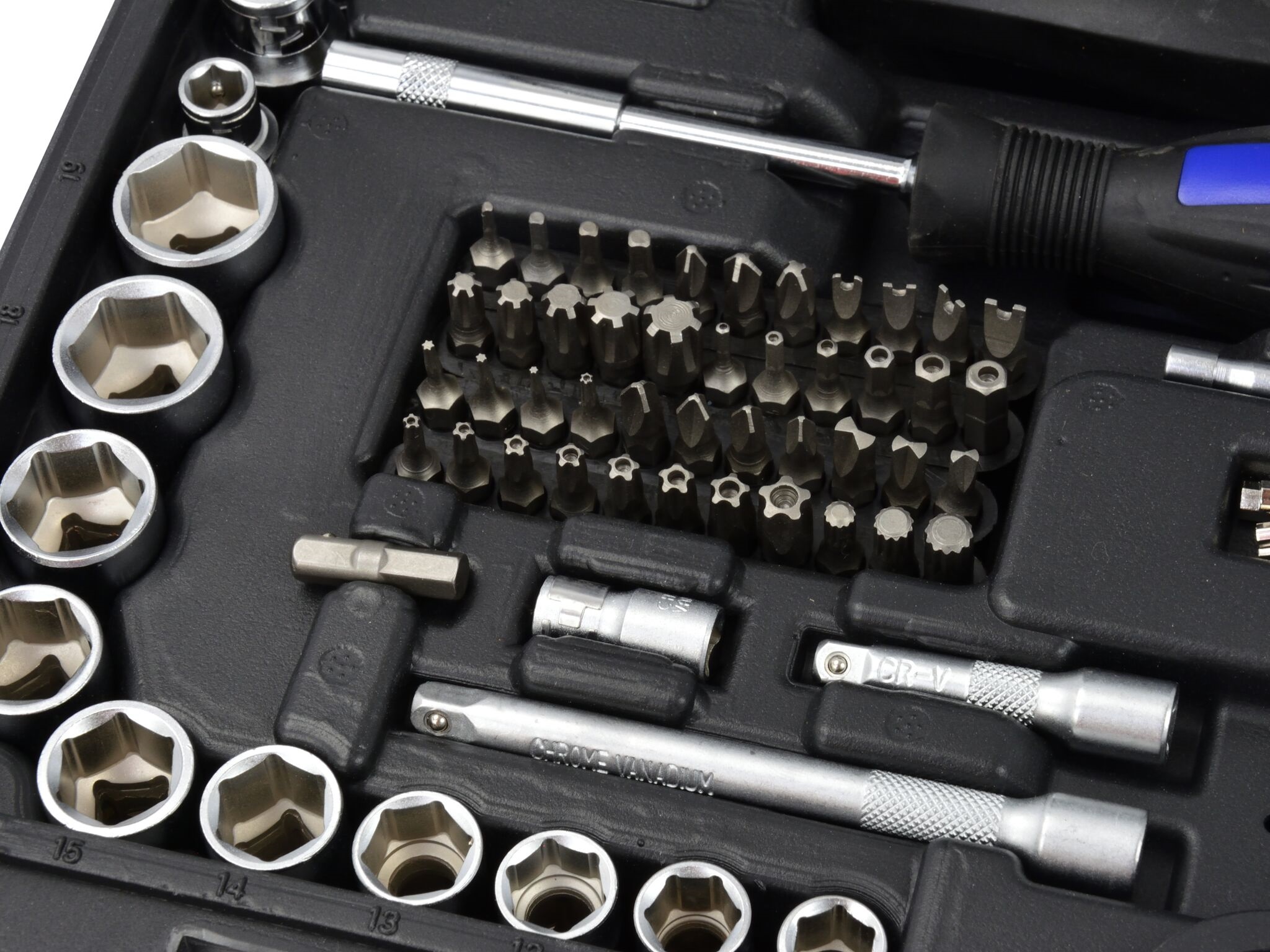 Gola sada 1/4", 3/8", 1/2", 216 kusů- GEKO