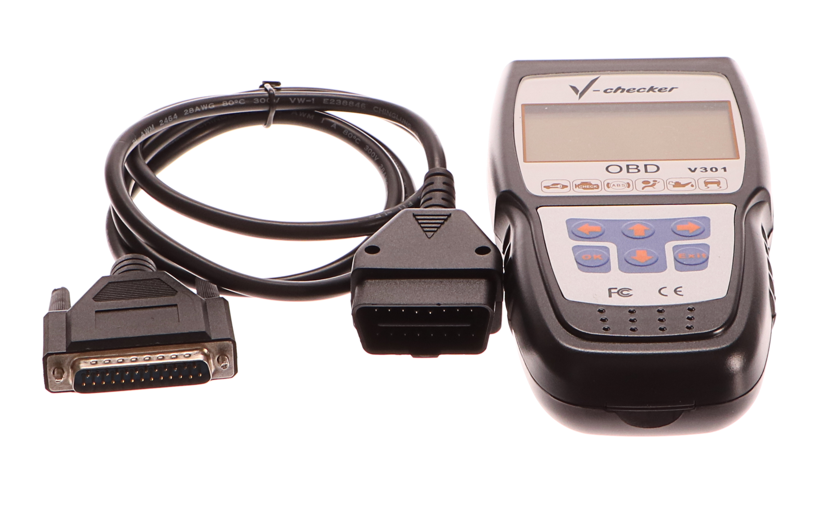 Profesionální diagnostika OBD2 / EOBD CZ, V301 V-checker - SIXTOL