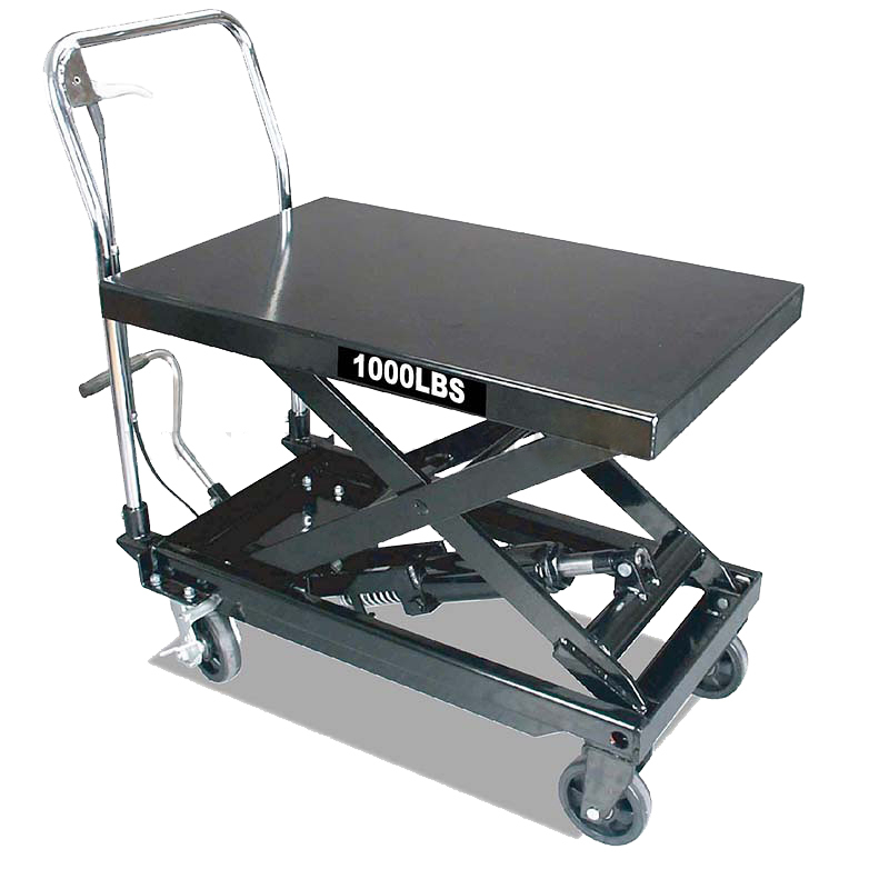 Ferdus Pojízdný pracovní stůl zdvižný, nosnost 450 kg, s hydraulickým systémem