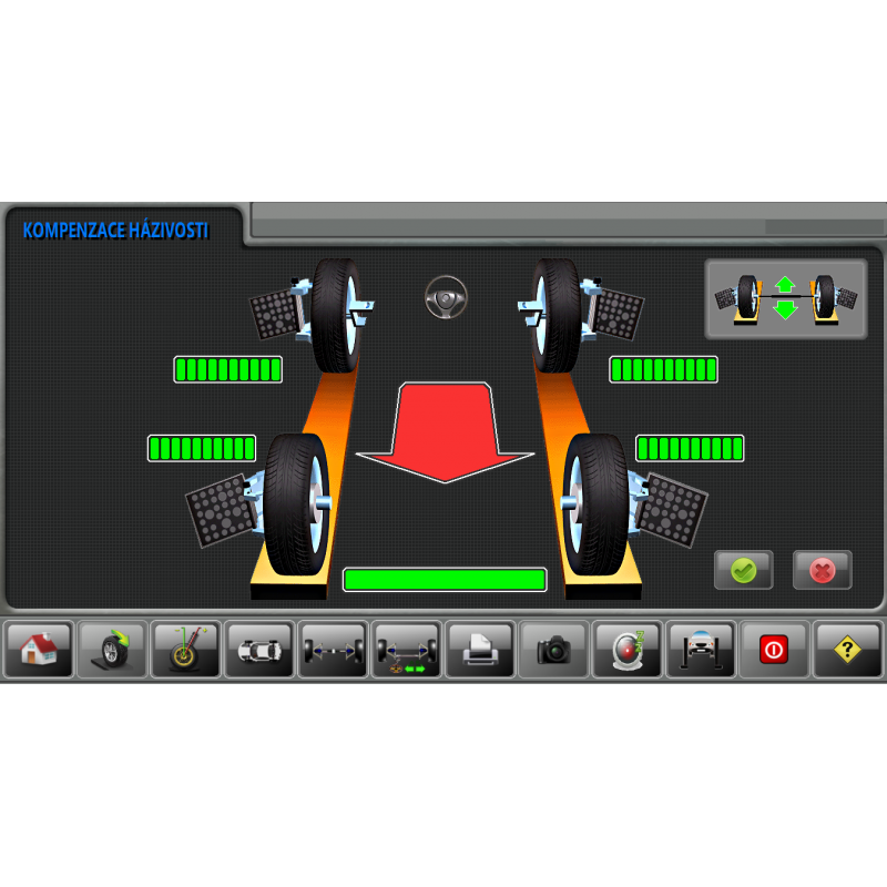 3D geometrie s elektronickým sledováním terčů