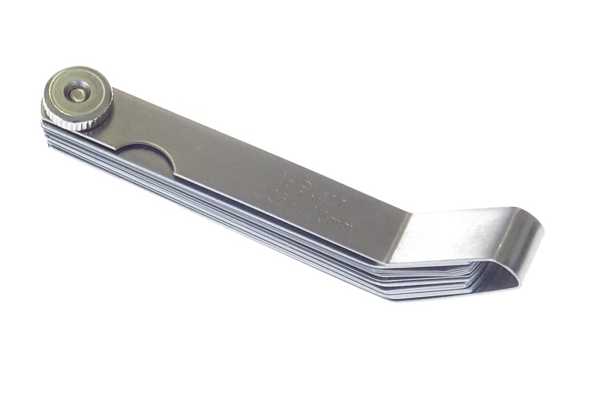 Ventilové (spárové) měrky zahnuté, 0.05 - 1.0 mm, 16 listů - QUATROS QS15518