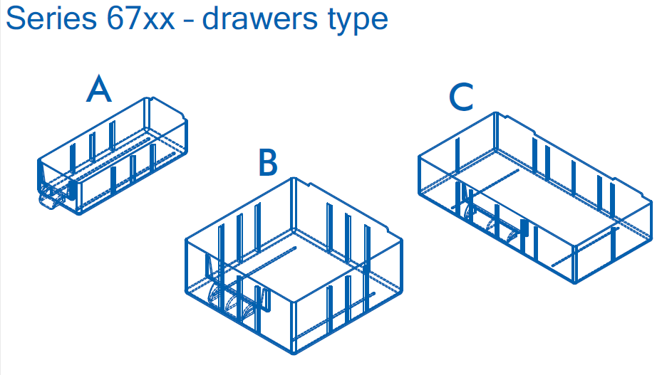 Box na nářadí MAXI - 40xA, 6xB, 1xC - MARS 6723