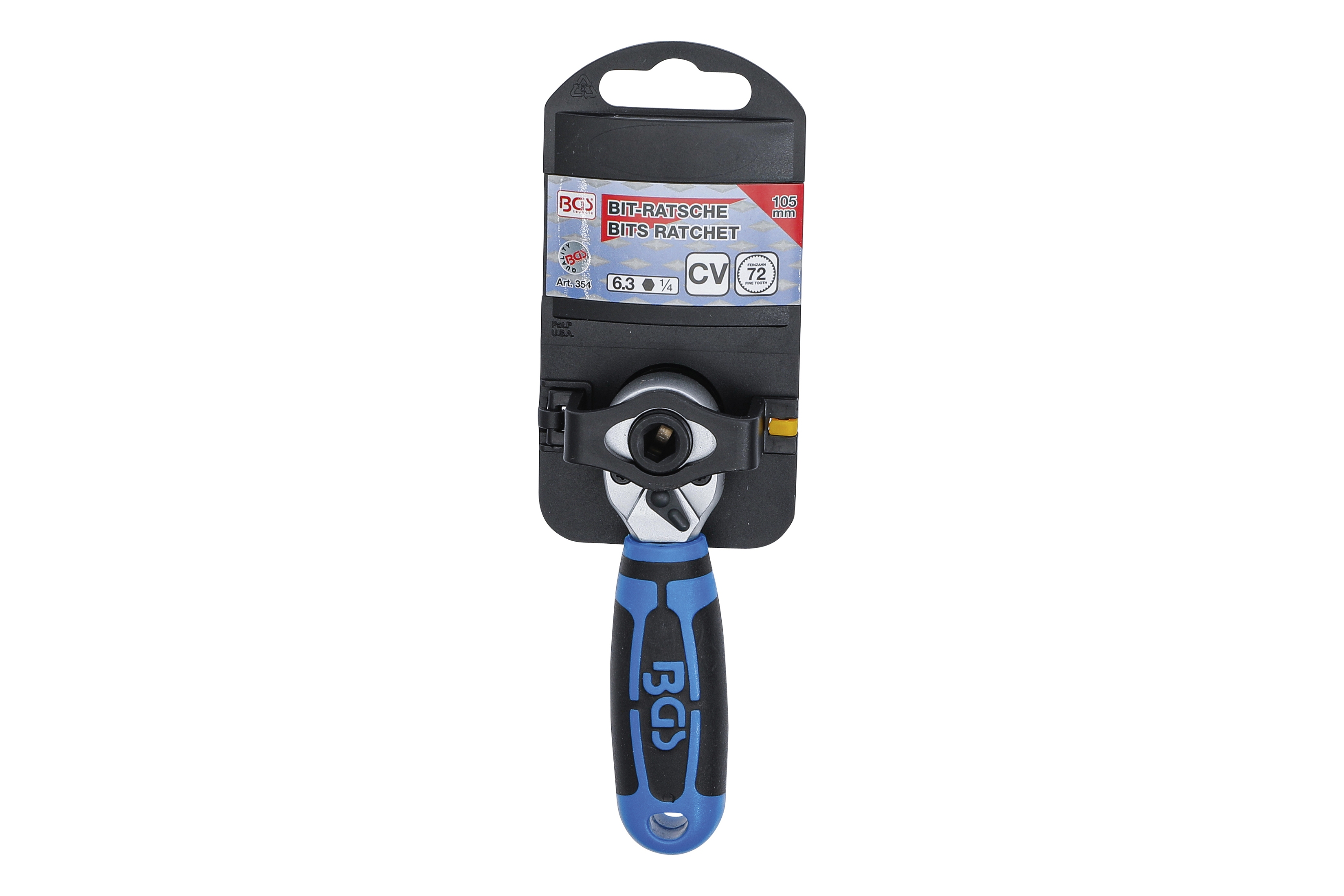BGS technic Ráčna pro bity 1/4", s přepínací páčkou - BGS 354 (obrázek 6)