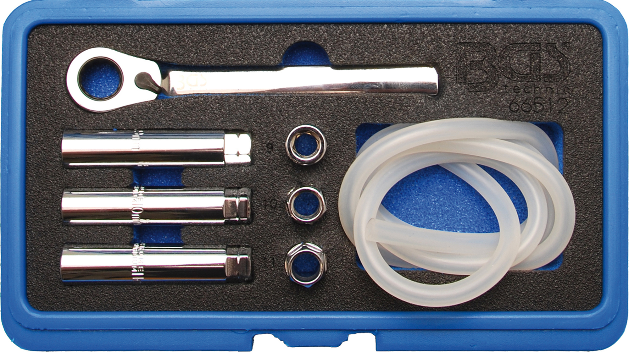 BGS technic Hlavice - klíče na odvzdušnění brzdových systémů, sada 8 dílů - BGS 66512